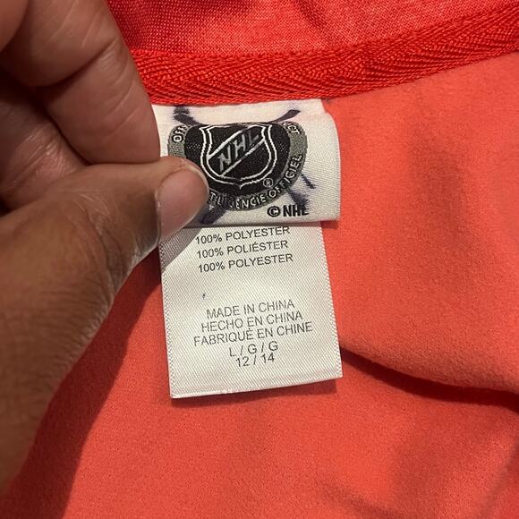 Chicago‎ Blackhawks NHL Salmon Full Zip Jacket Women's Large Jacket Activewear - Picture 6 of 6